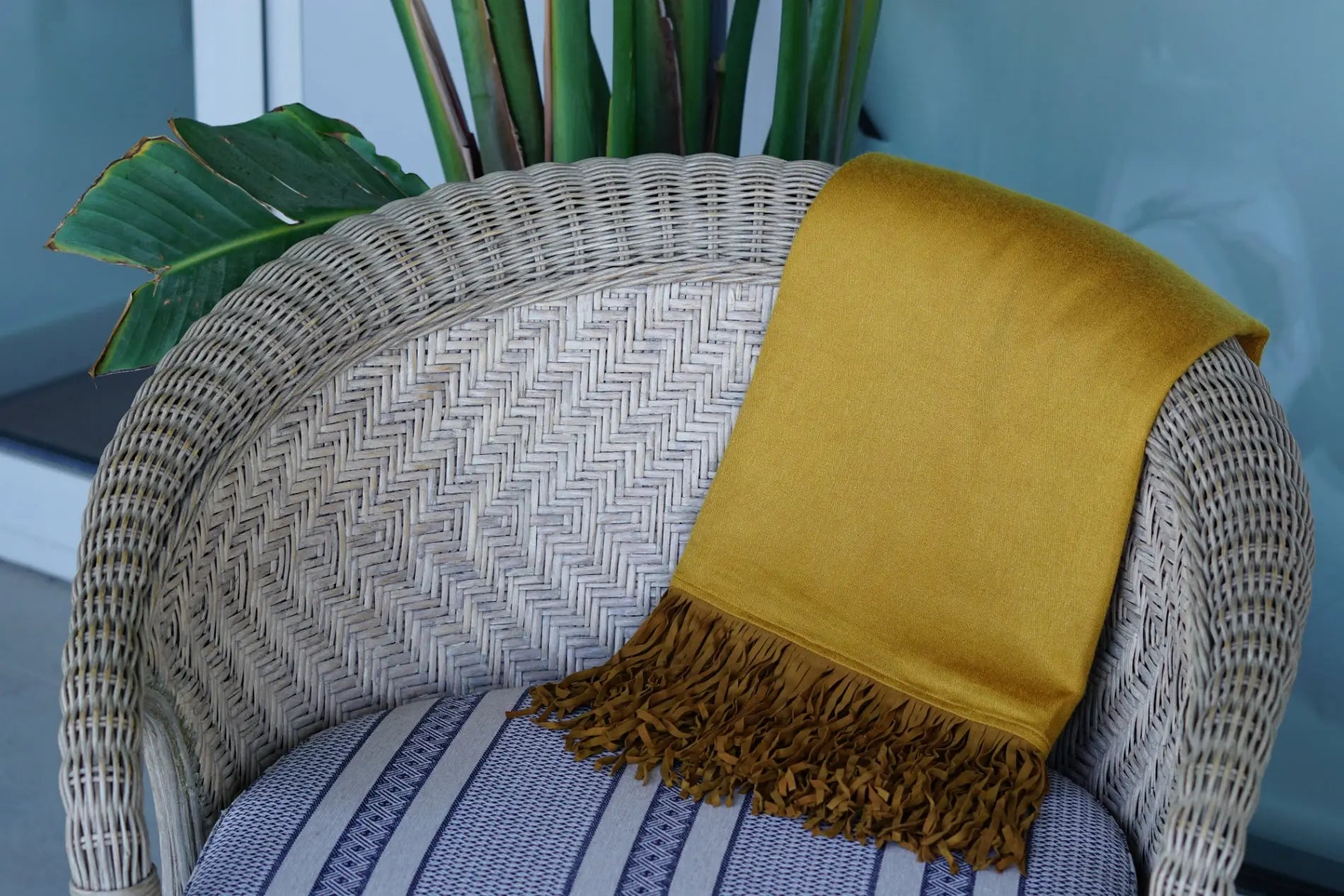 Pashmina de cashmere y seda Radhe Shyam test