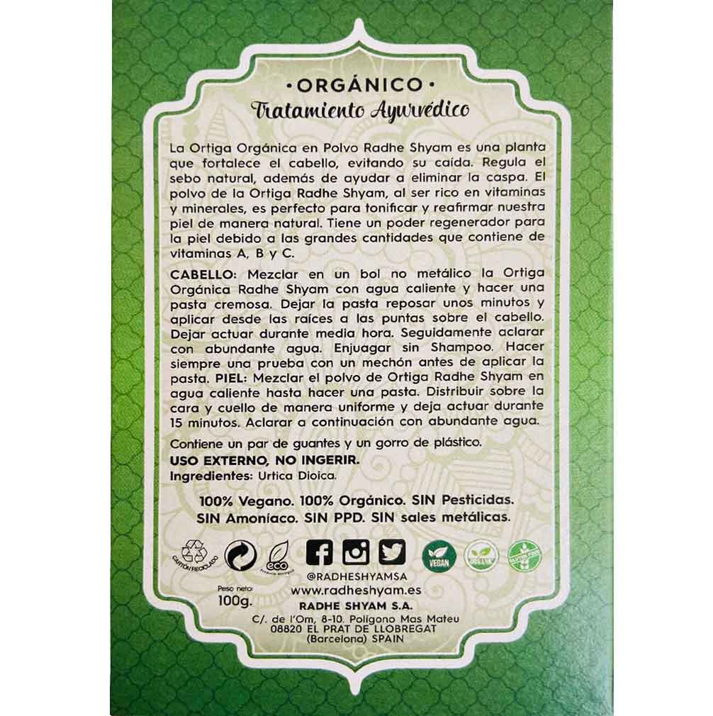 Ortiga Tratamiento Capilar Natural Radhe Shyam