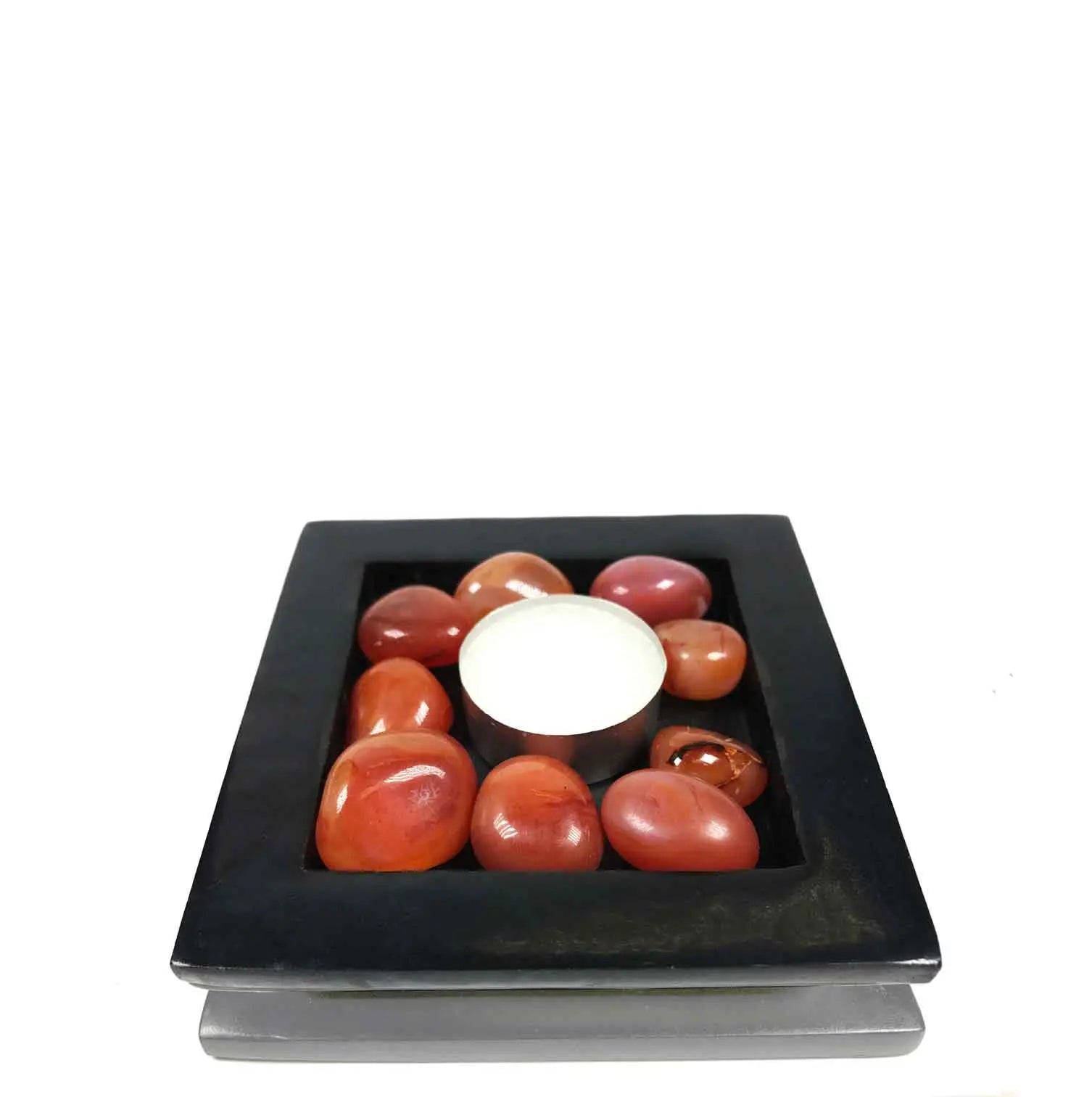 Plato Portavela Pequeña Cornalina Cs777A Radhe Shyam