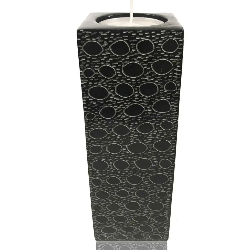 Portavela Negro Burbujas Grande Cs1935 Radhe Shyam