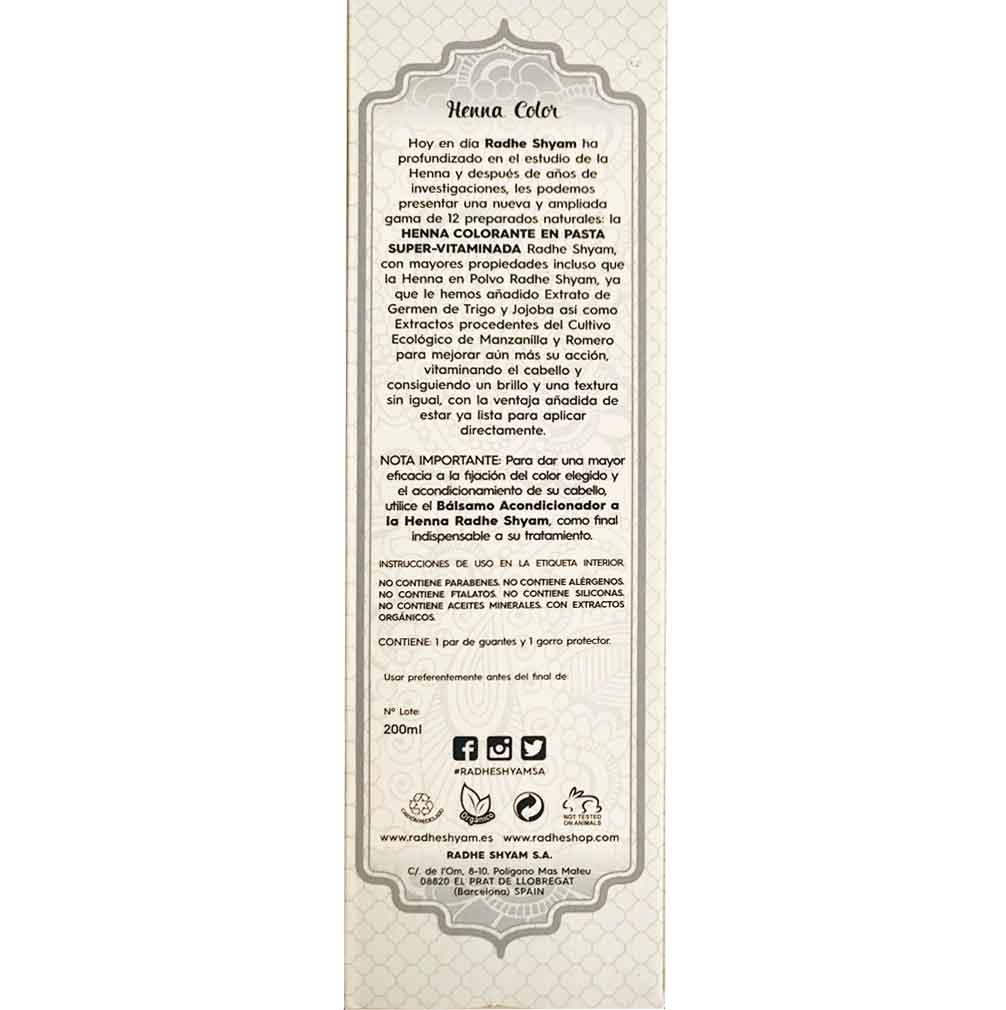 Henna Radhe Quinquina Pasta Radhe Shyam