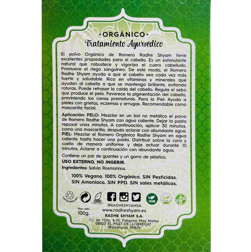 Romero Tratamiento Capilar Natural Radhe Shyam