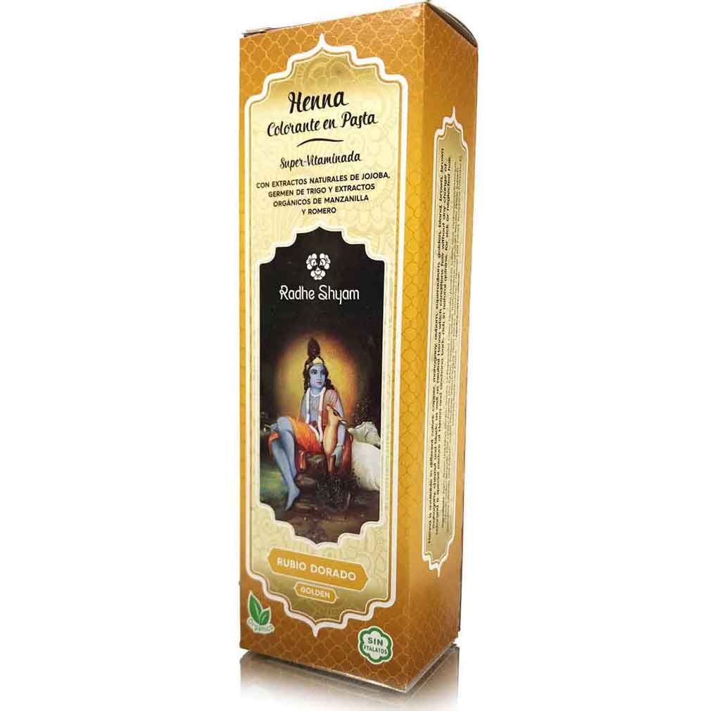 Henna Radhe Rubio Dorado Pasta Radhe Shyam