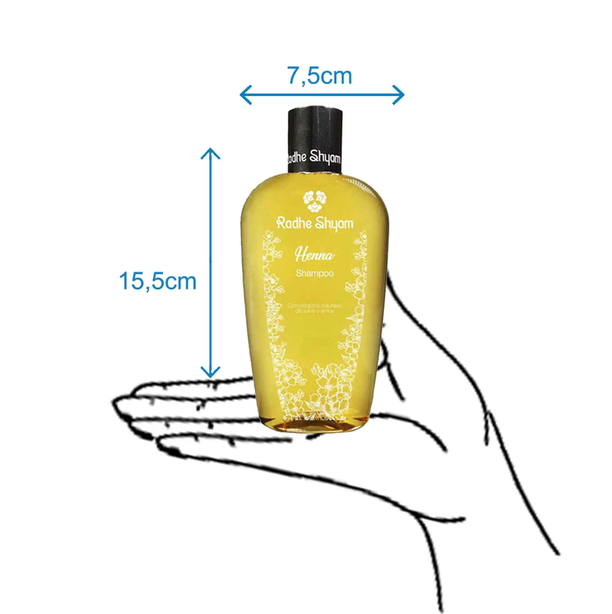 Shampoo Henna Cabello Seco 250 Cc Y 400 Cc Radhe Shyam