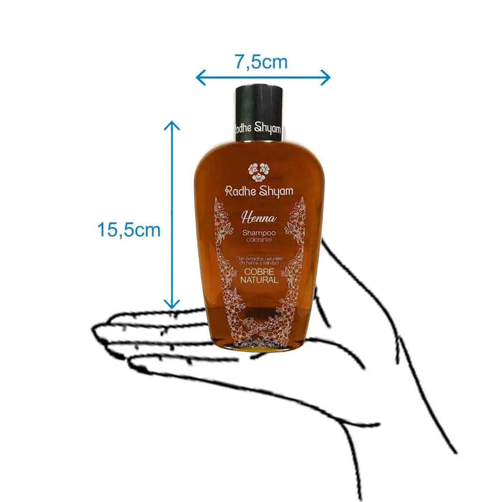 Shampoo Henna Color Cobre 250Cc Y 400Cc Radhe Shyam