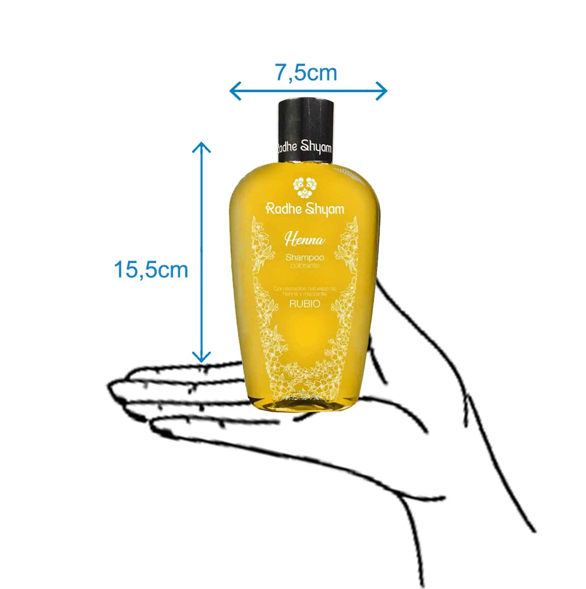 Shampoo Henna Color Rubio 250 Cc Y 400 Cc Radhe Shyam