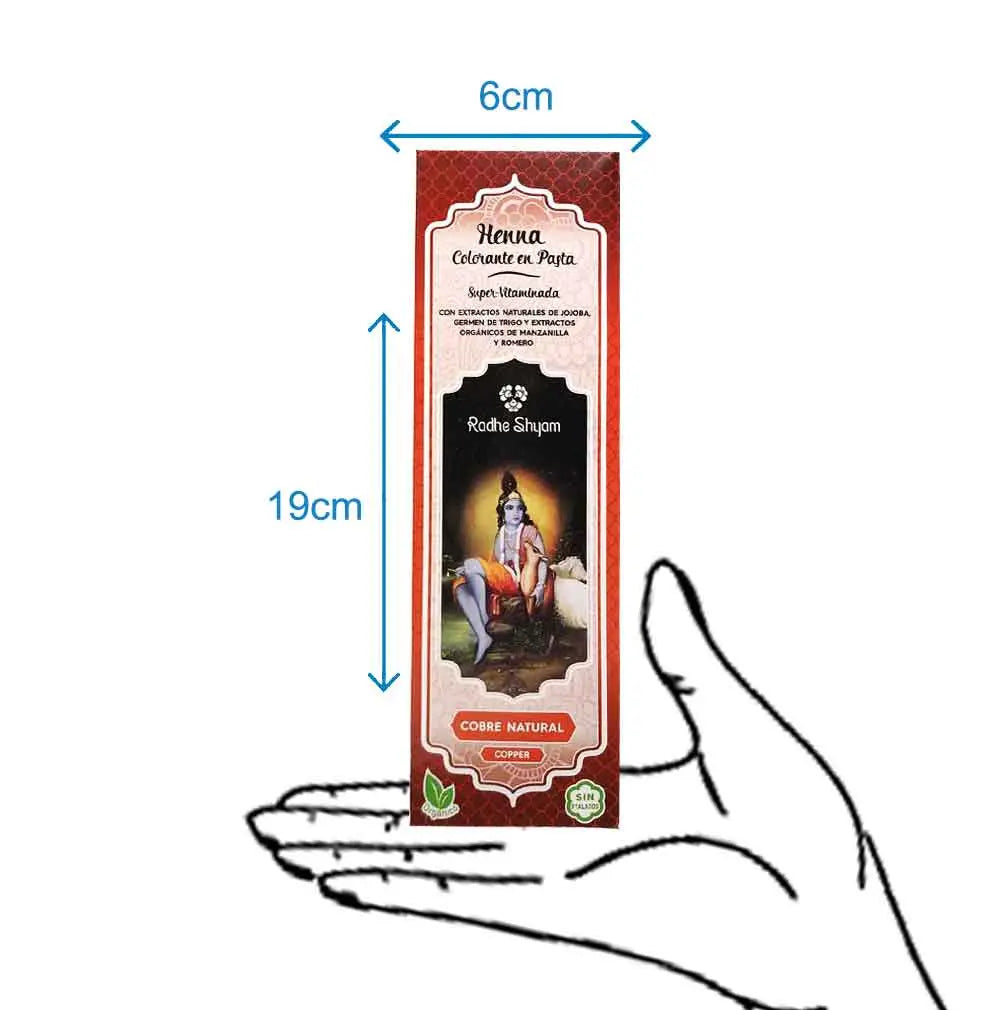 Henna Radhe Cobre Natural Pasta Radhe Shyam