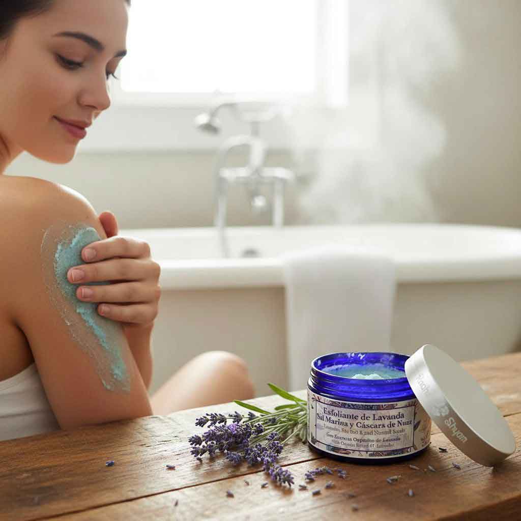 Exfoliante De Sal Marina De Lavanda