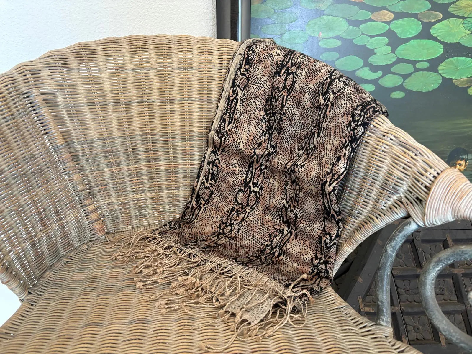 Pashminas de cashmere y seda estampadas