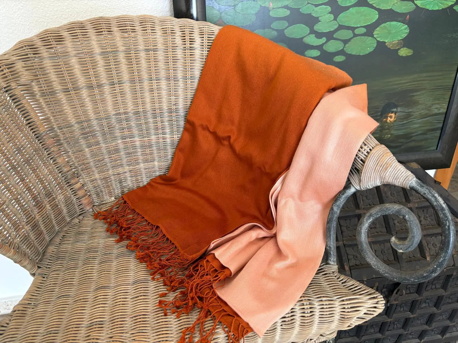 Pashminas de cashmere y seda estampadas