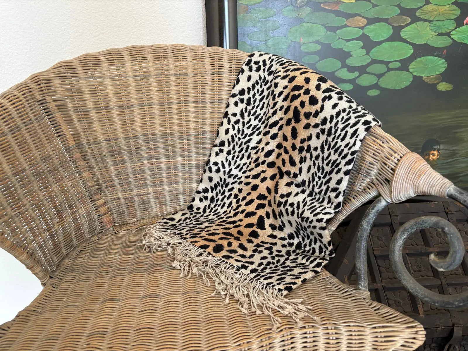 Pashminas de cashmere y seda estampadas