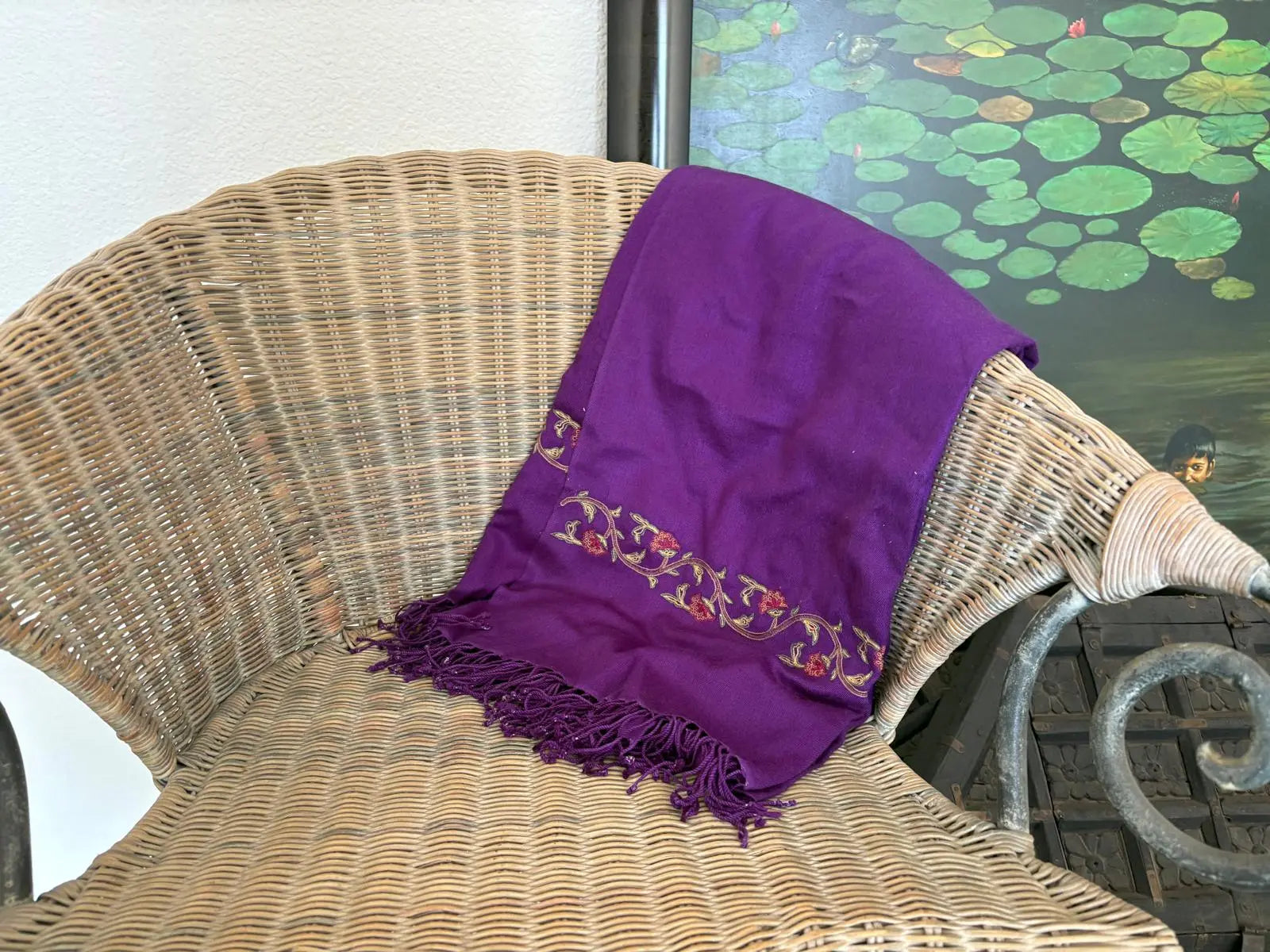 Pashminas de cashmere y seda estampadas