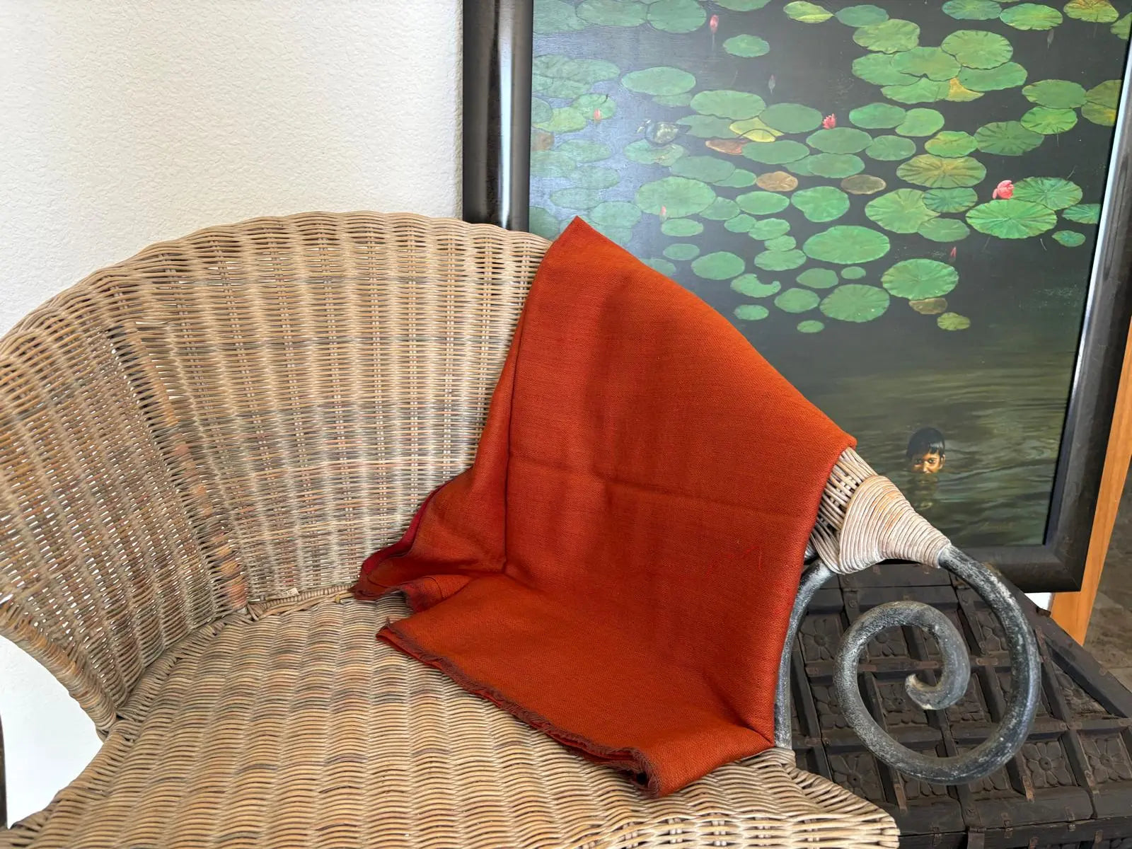 Cashmere and silk pashmina