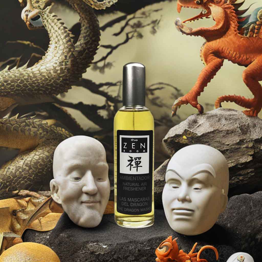 Zen Room Natural Liquid Air Freshener - Dragon Masks