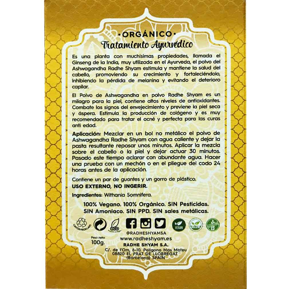 Ashwagandha Tratamiento Ayurvedico