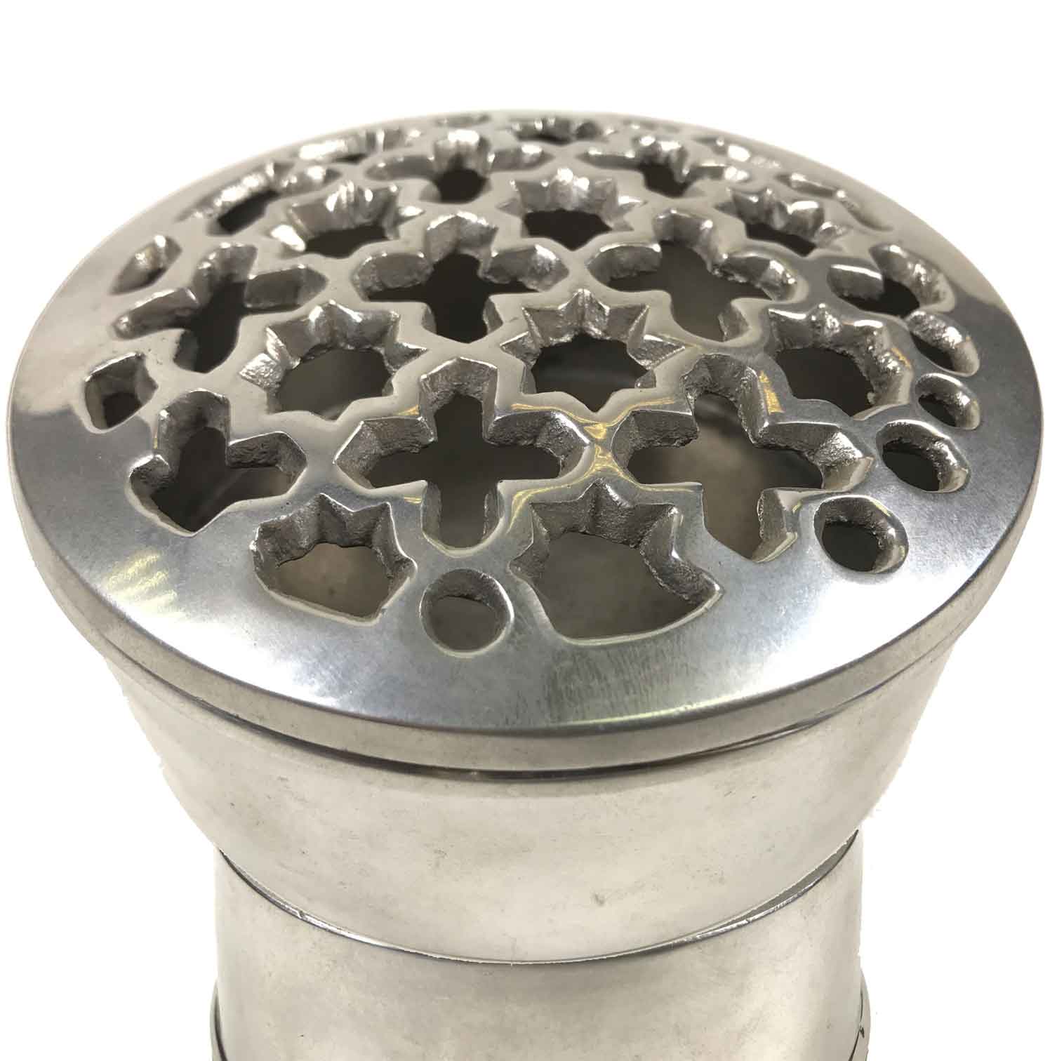 Large Round Aluminum Box Poutpourri 5812