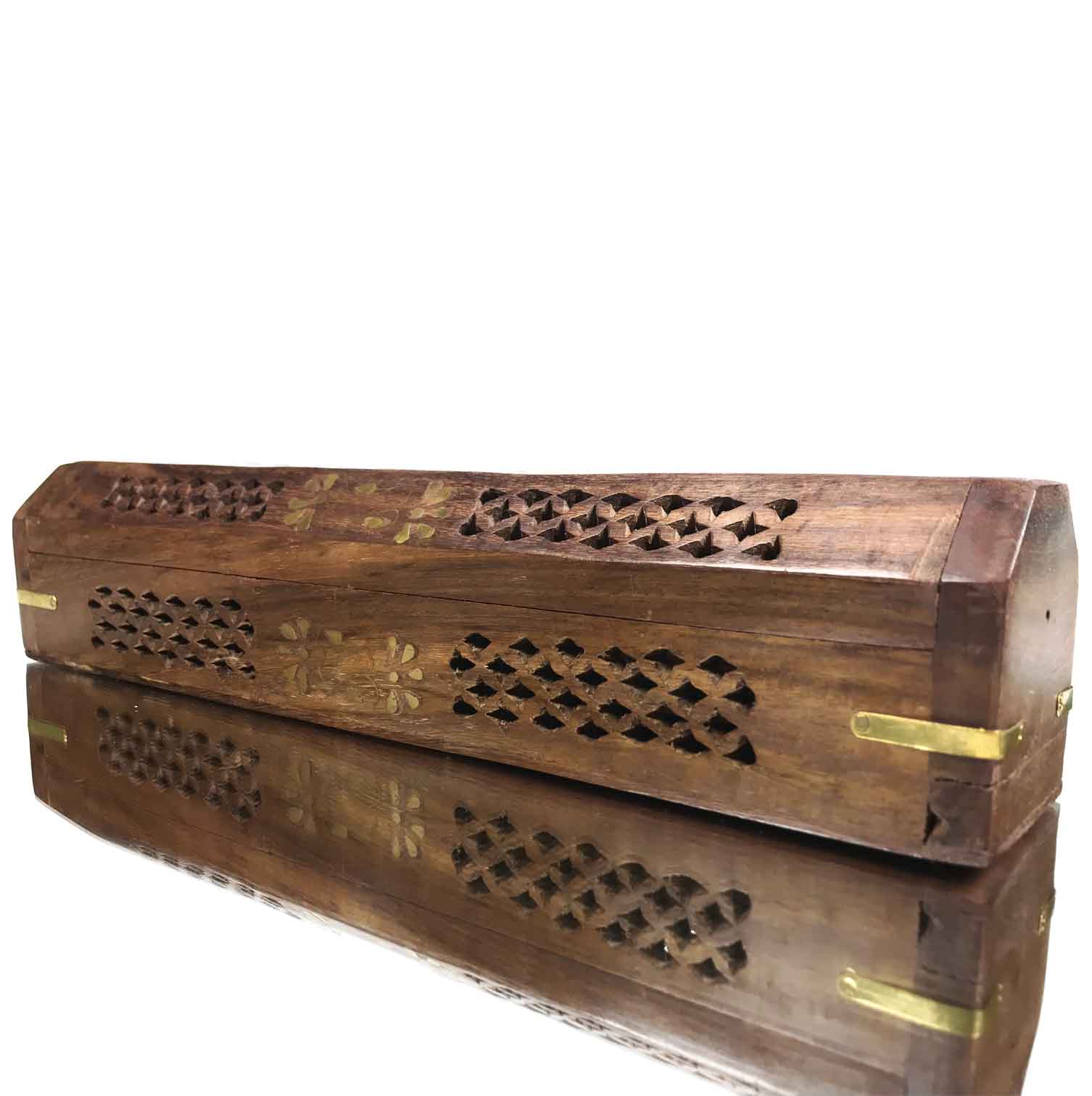 Incense Burner Box Chest Stick-Floral Cone 402