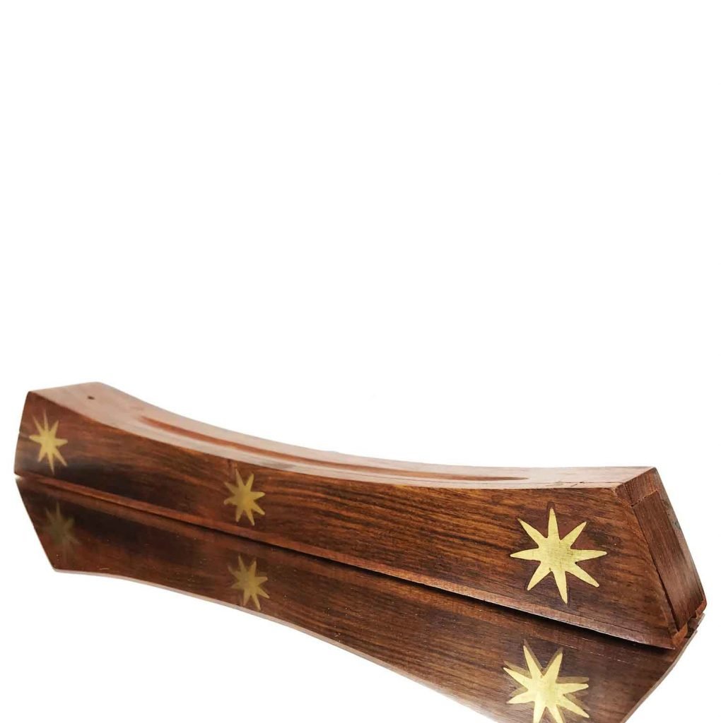 Wooden Incense Burner Box 3 Stars 211