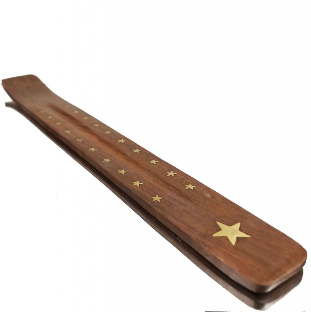 Carved Wooden Incense Burner Star Ib-28