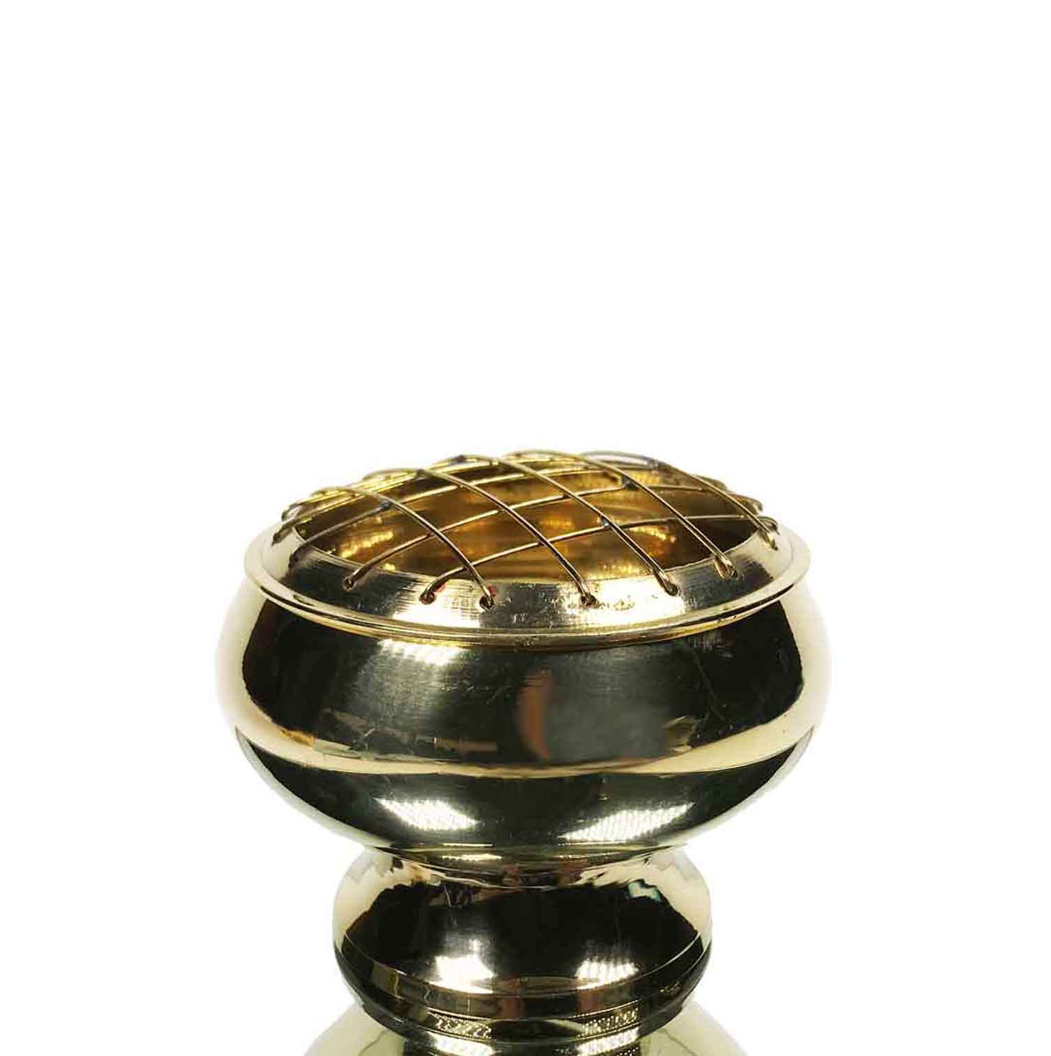 Metal Incense Burner Wide Round Medium Bowl (8696)