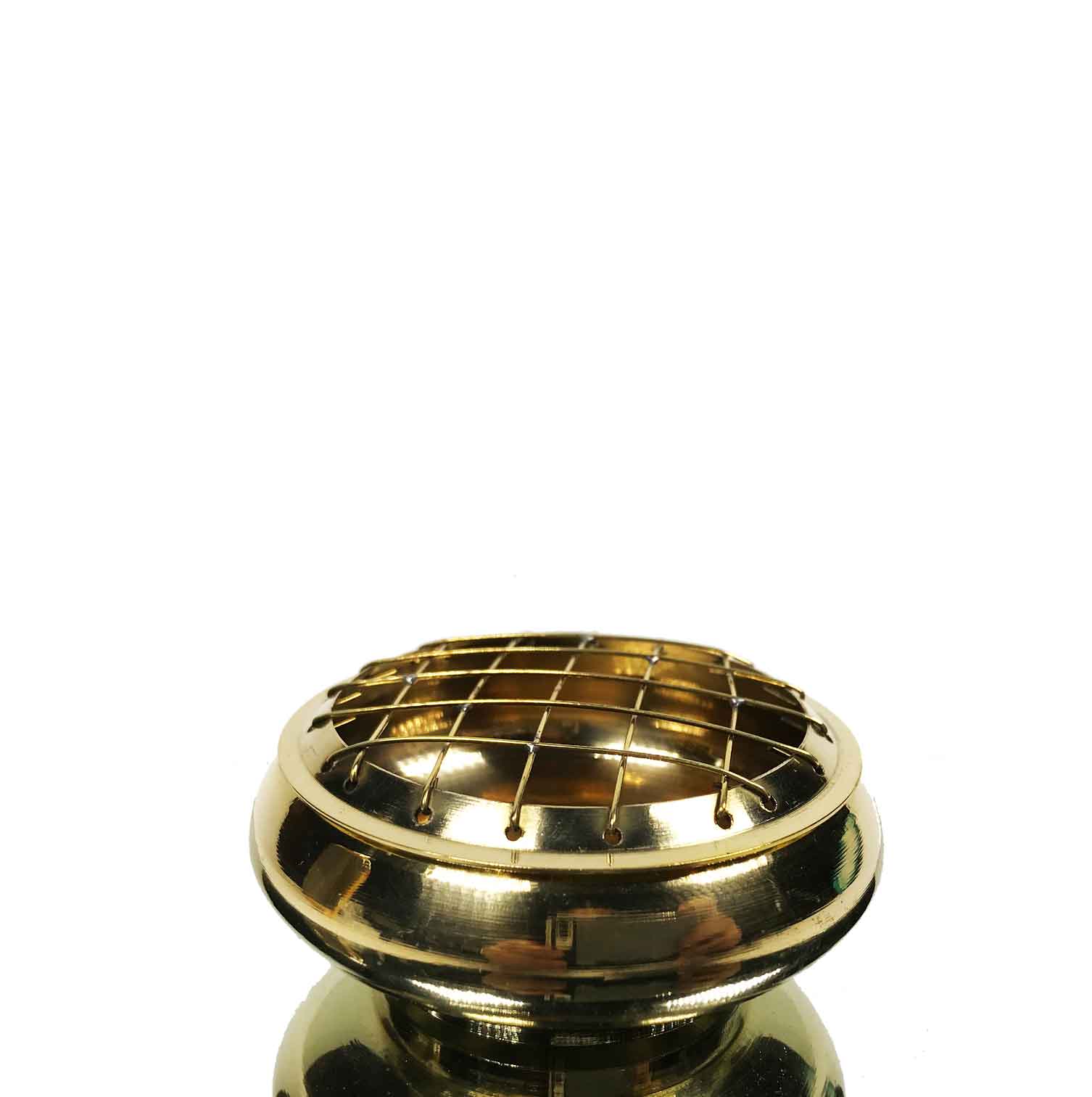 Small Metal Incense Burner Bowl Grid (8695)