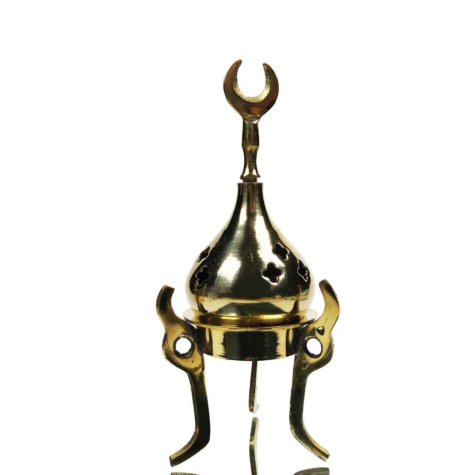 Small Half Moon Metal Incense Burner(7772)