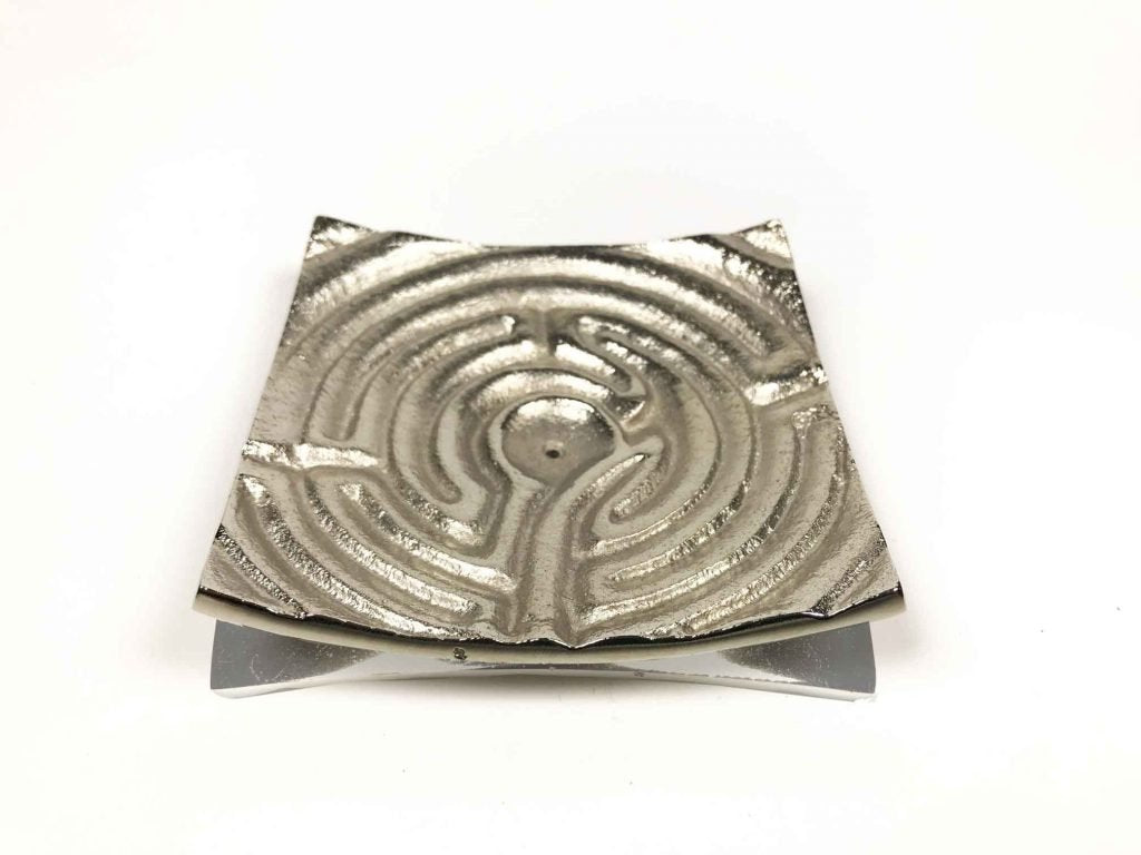 Metal Incense Burner Square Plate (8640)