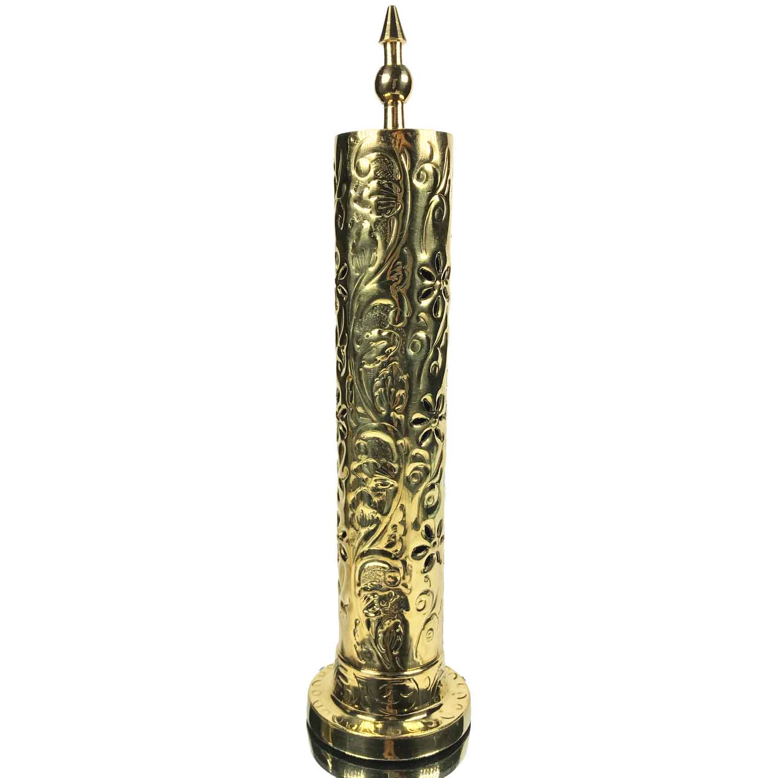 Round Tower Metal Incense Burner (8693)