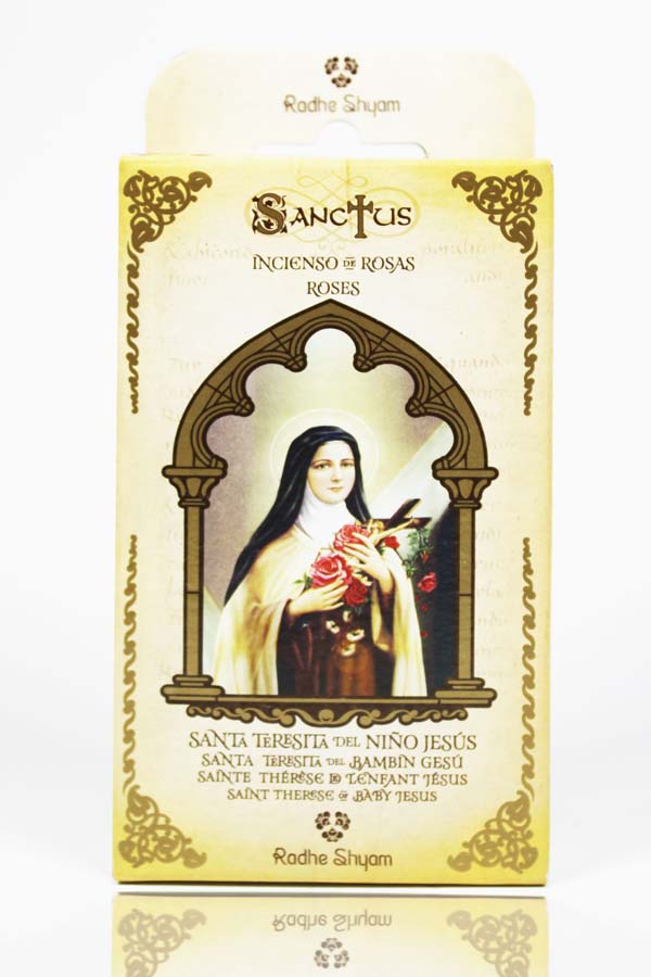 Sanctus Incense Cone Pink - Saint Therese of the Child Jesus