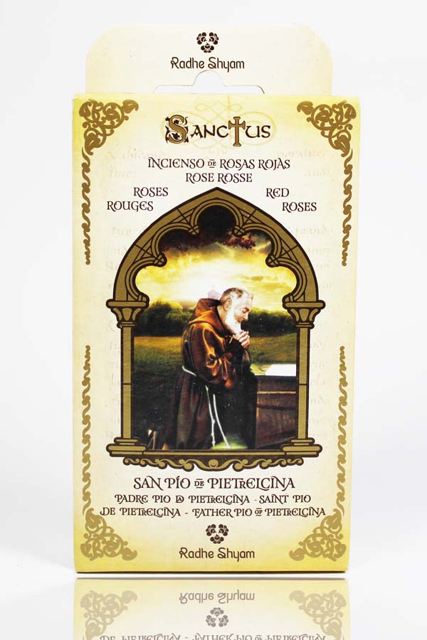 Sanctus Incense Cone Red Roses-San Pio Pietrelcina